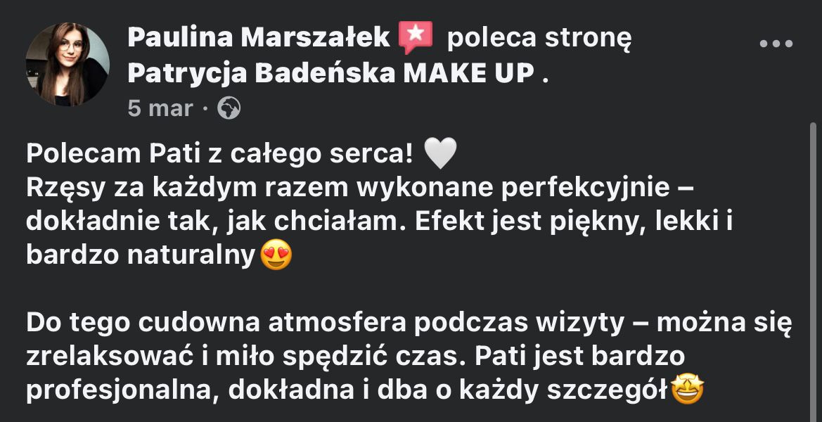 Opinia z Facebooka 2