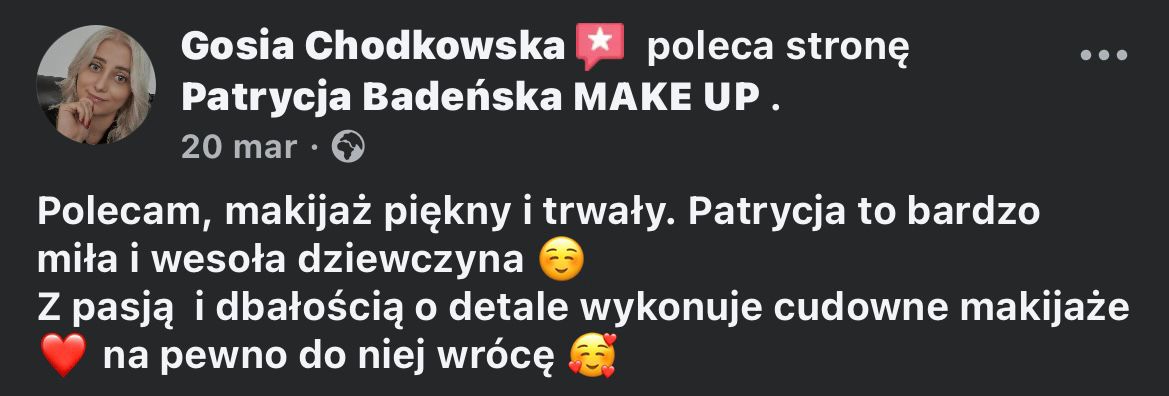 Opinia z Facebooka 3